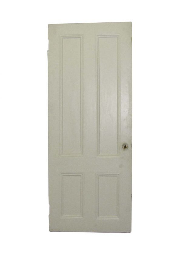 Standard Doors - Vintage 4 Panel White Passage Door 32 W