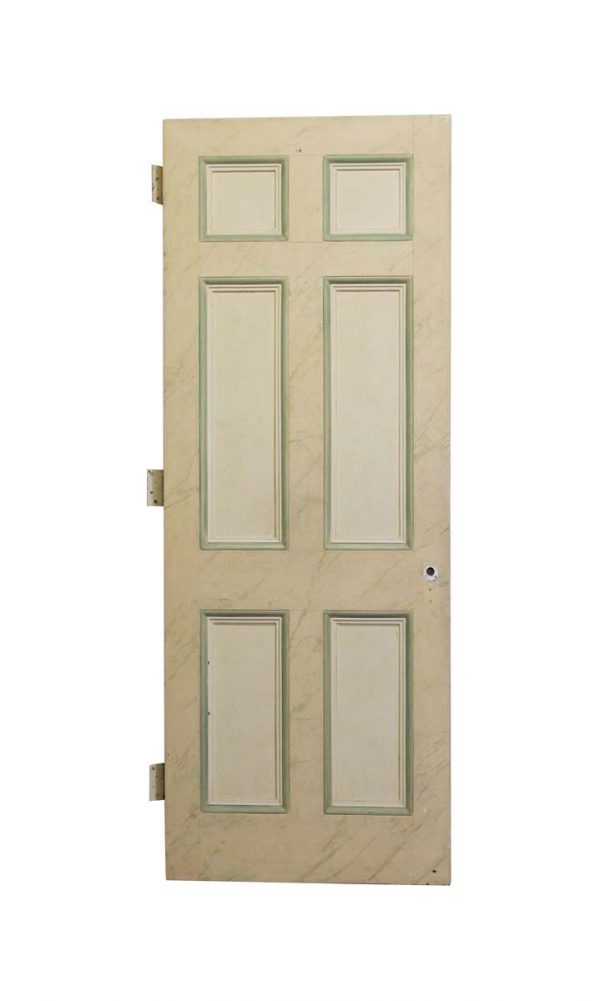 Standard Doors - Vintage 6 Pane Wooden Privacy Door 89.5 x 33.75
