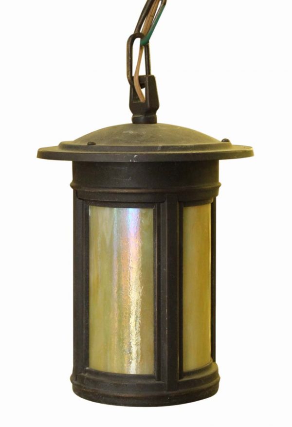 Wall & Ceiling Lanterns - Antique Arts & Crafts Bronze Exterior Ceiling Lantern