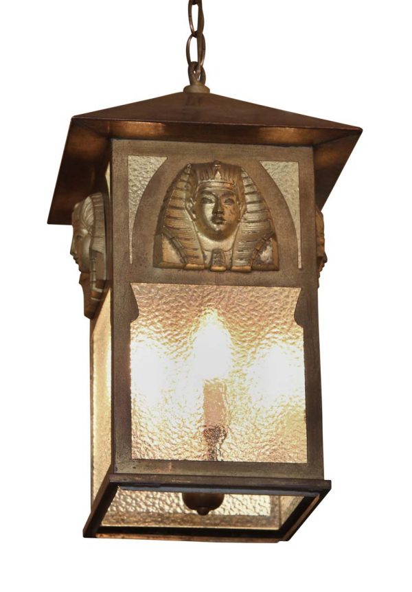 Wall & Ceiling Lanterns - Antique Egyptian Revival Ceiling Lantern