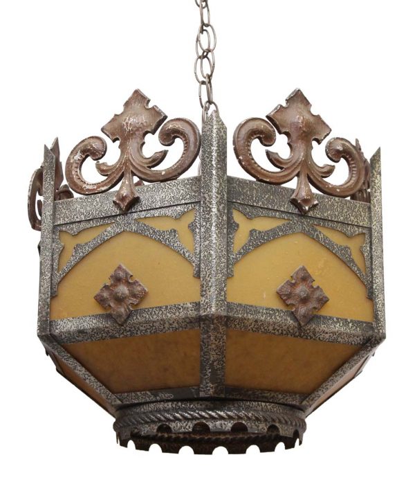 Wall & Ceiling Lanterns - Antique Hammered Hanging Gothic Ceiling Lantern