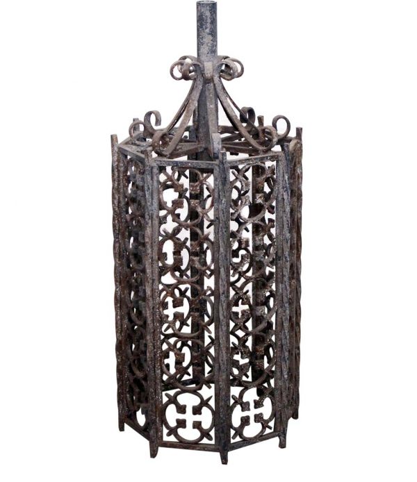 Wall & Ceiling Lanterns - Antique Wrought Iron Exterior Ceiling Lantern