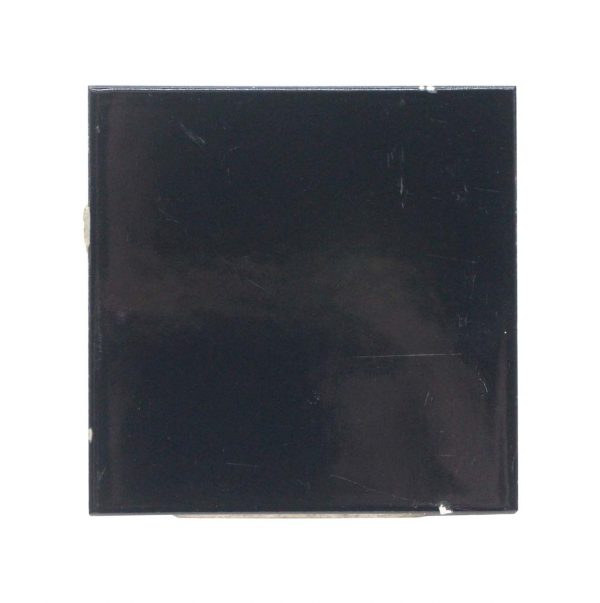 Wall Tiles - Square Shiny & Smooth Ceramic Black Wall Tile