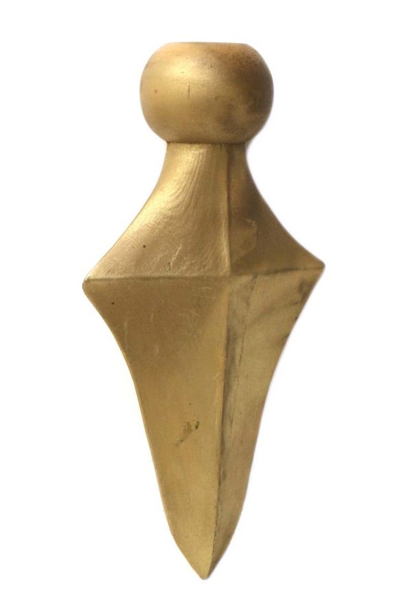Finials - Vintage Gold Colored Wooden Arrow Finial