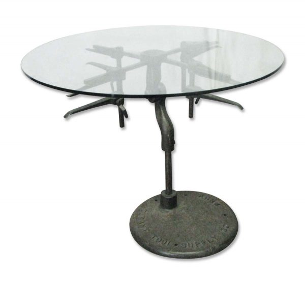 Kitchen & Dining - Industrial Machinery Base Sculpture Table