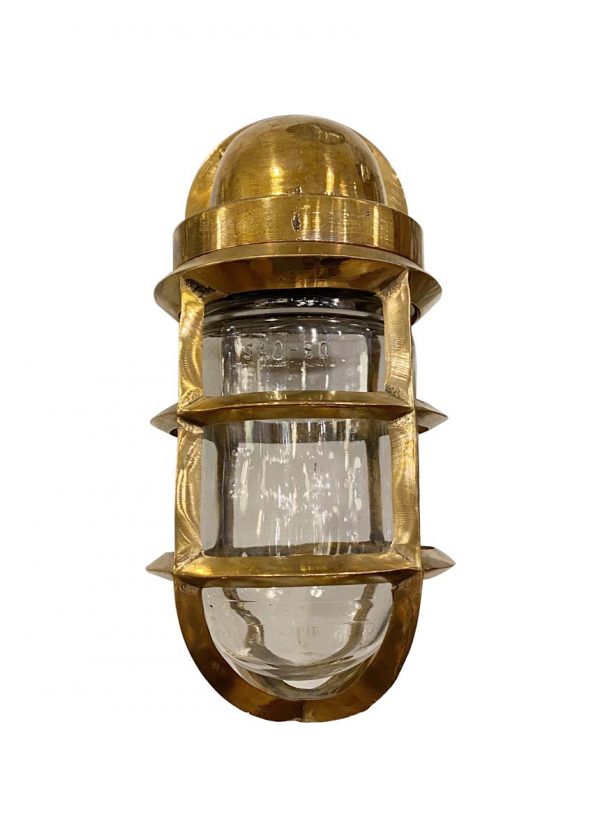 Nautical Lighting - Nautical 10.5 in. Bronze Clear Glass Wall Sconce