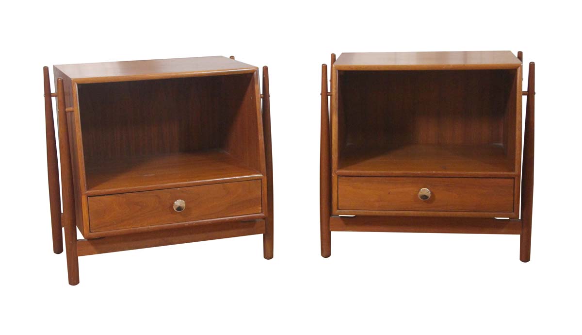 1960s Pair of Drexel Declaration Floating Cube Night Stands by Kipp ...