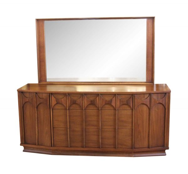 Bedroom - Kent Coffey Perspecta Mid Century Rosewood & Walnut Mirrored Dresser