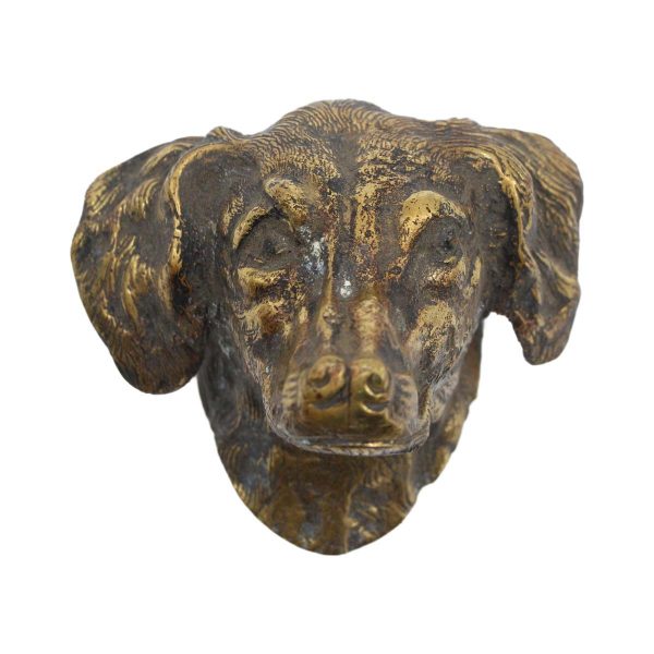 Cabinet & Furniture Pulls - Antique Bronze Dog Head Drawer Pull