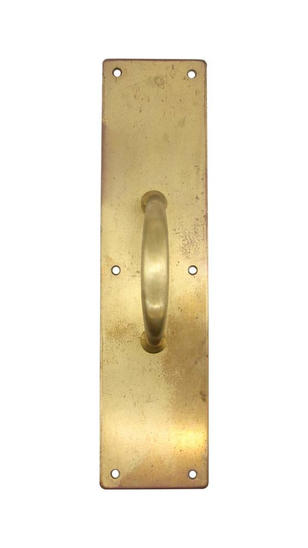 Door Pulls - Vintage 14 in. Classic Brass Commercial Door Pull