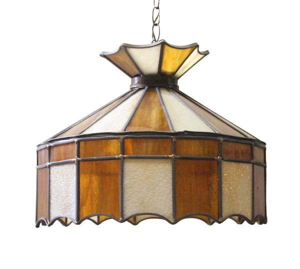 Down Lights - Vintage Tiffany Style 16 in. Stained Glass Pendant Light