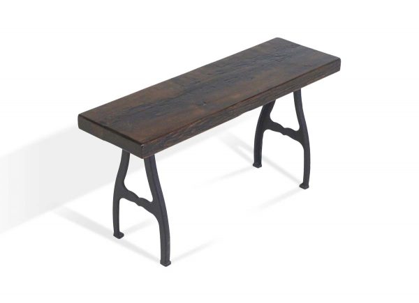 Farm Tables - Handmade 3 ft Pine Provincial Bench with NY Cast Iron Legs