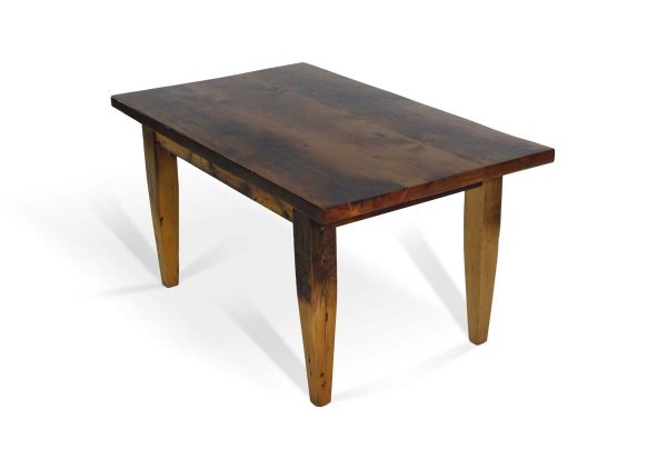 Farm Tables - Handmade 5 ft Natural Pine Tapered Legs Farm Table