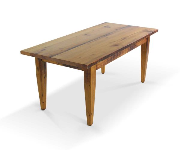 Farm Tables - Handmade 6 ft Natural Pine Tapered Legs Dining Farm Table
