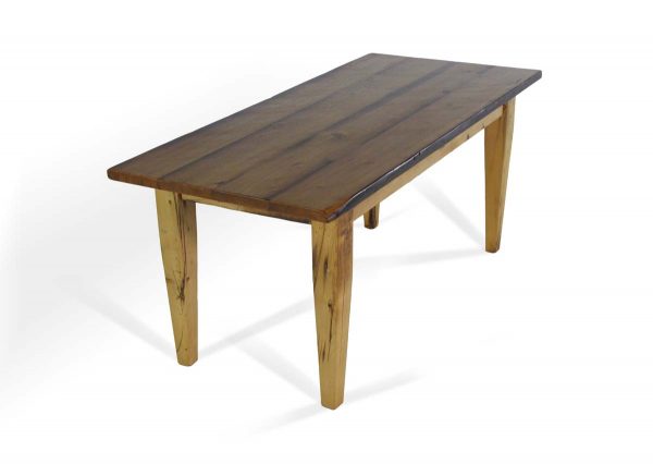 Farm Tables - Handmade Natural Pine 6 ft Tapered Legs Farm Table