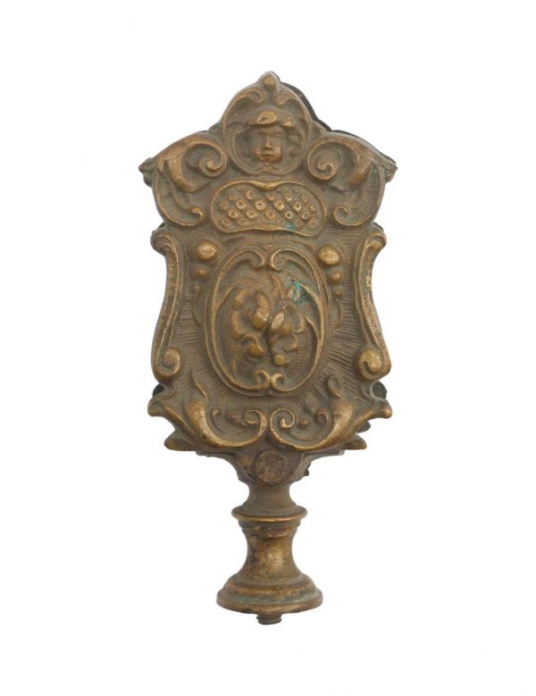 Finials - Double Sided Bronze Ornate Figural Finial
