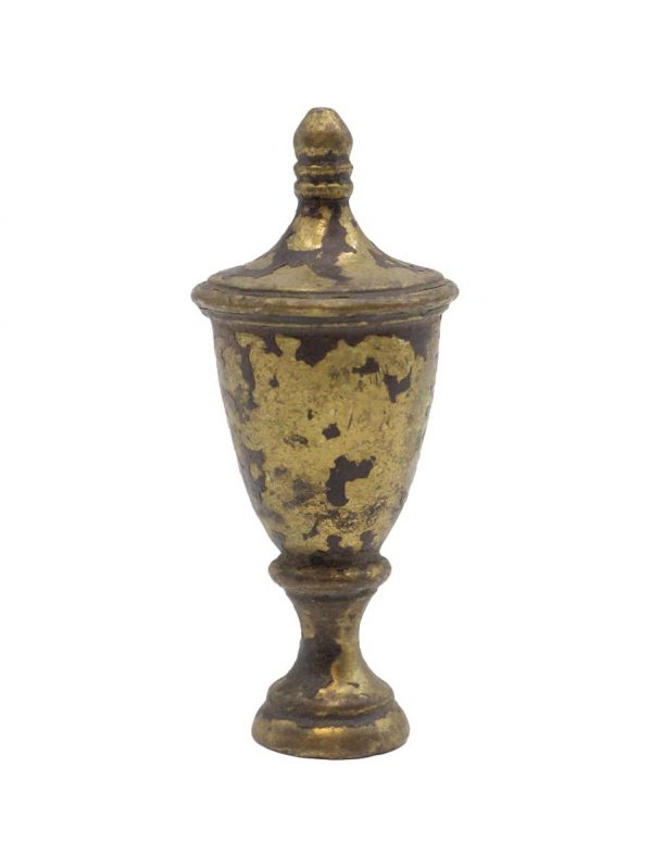 Finials - Vintage Distressed Cast Brass Urn Finial