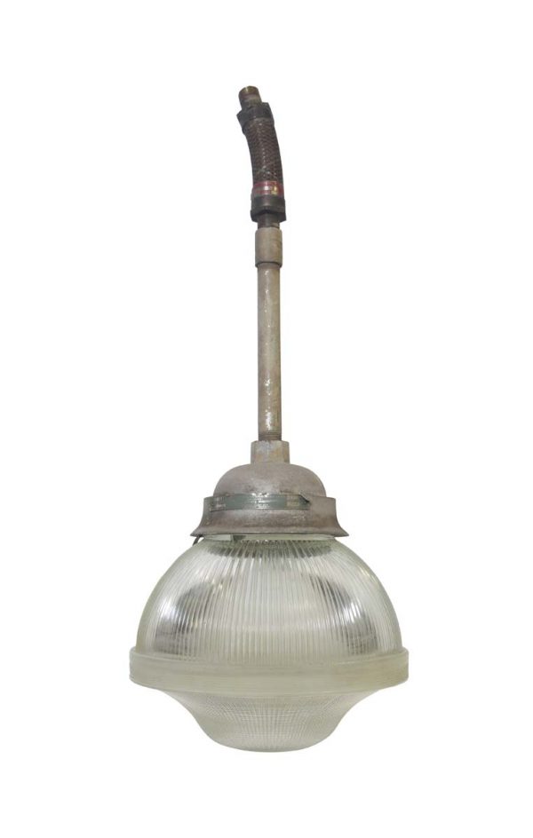 Industrial & Commercial - Crouse Hinds Industrial Pendant Light with Holophane Glass
