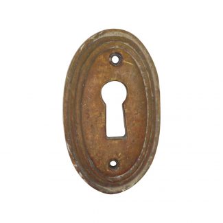 30 Pcs Antique Oval Keyhole Cover Keyhole Cover Lock Fittings Vintage Brass Design Used to Protect and Prevent Key Damage