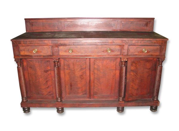 Kitchen & Dining - 1850s Antique Federal Mahogany Side Bar Cabinet