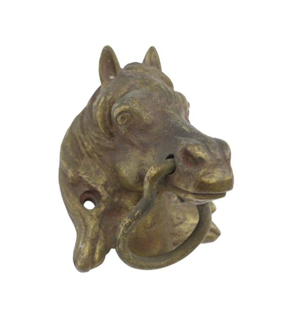 Knockers & Door Bells - Vintage Rustic Bronze Horse Head Door Knocker
