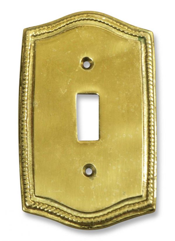 Lighting & Electrical Hardware - Traditional Brass Single Switch Plate Cover