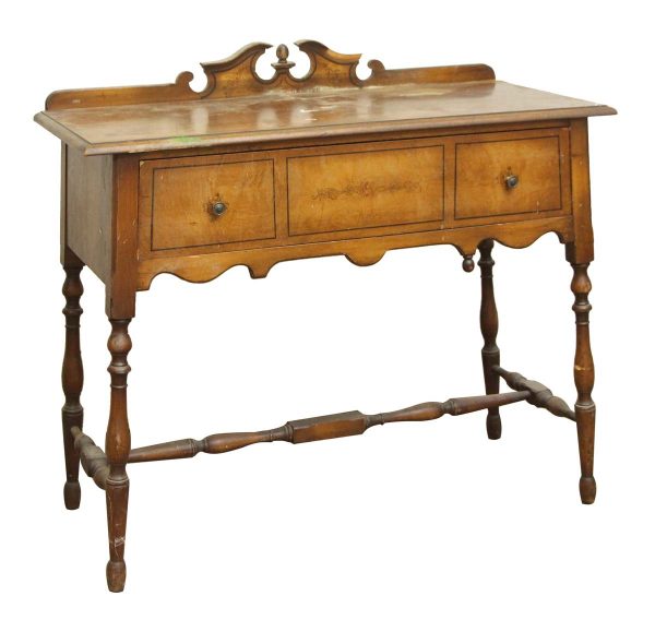 Living Room - Antique Traditional 4 ft Wood Console Table