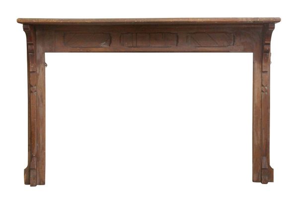 Mantels - Antique 5.75 ft Traditional Wooden Mantel