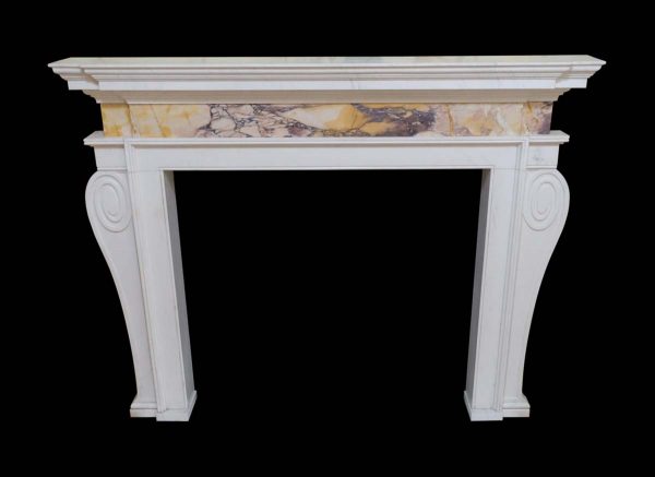 Mantels - Antique Sienna & Veined Statuary Marble Mantel