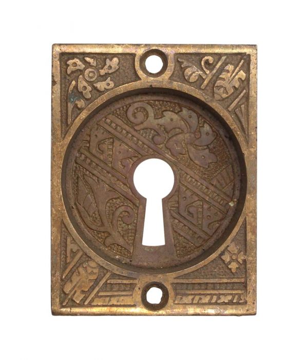Pocket Door Hardware - Bronze Aesthetic Keyhole Cover