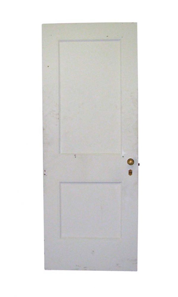 Standard Doors - Vintage 2 Pane White Wood Passage Door 83 x 31