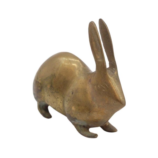 Statues & Sculptures - Vintage Patina 3 in. Brass Bunny Figure