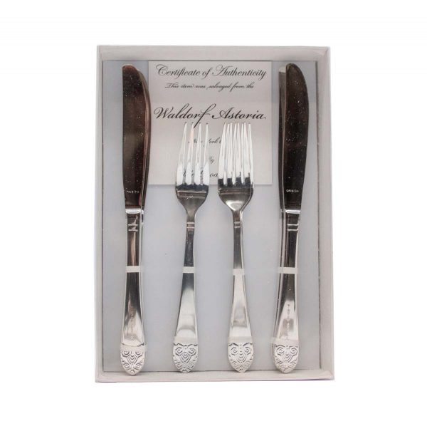 Waldorf Astoria - Waldorf Art Deco Dinner Knives & Forks Gift Set