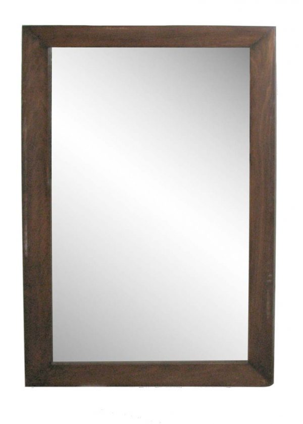 Antique Mirrors - Vintage Wood Frame Wall Mirror 40.75 x 25.625