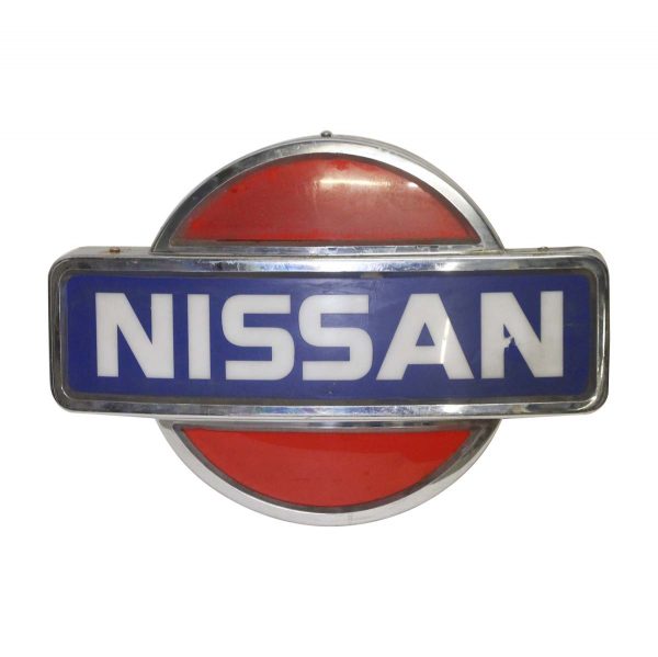 Car Fronts & Parts - Vintage Imported Nissan Wall Mount Sign