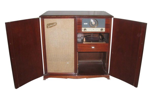Electronics - Vintage Symphony Hall Radio & TV Cabinet with Phonograph