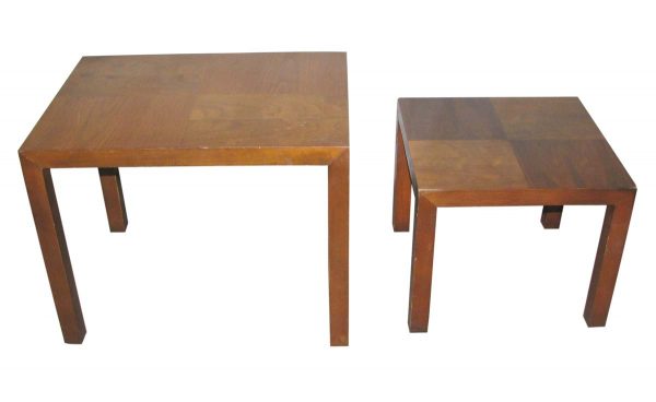 Living Room - Pair of Mid Century Walnut Nesting Side Tables