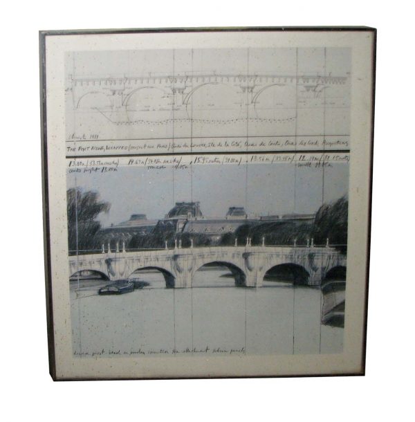 Posters - Vintage 1989 Framed Paris Bridge Poster