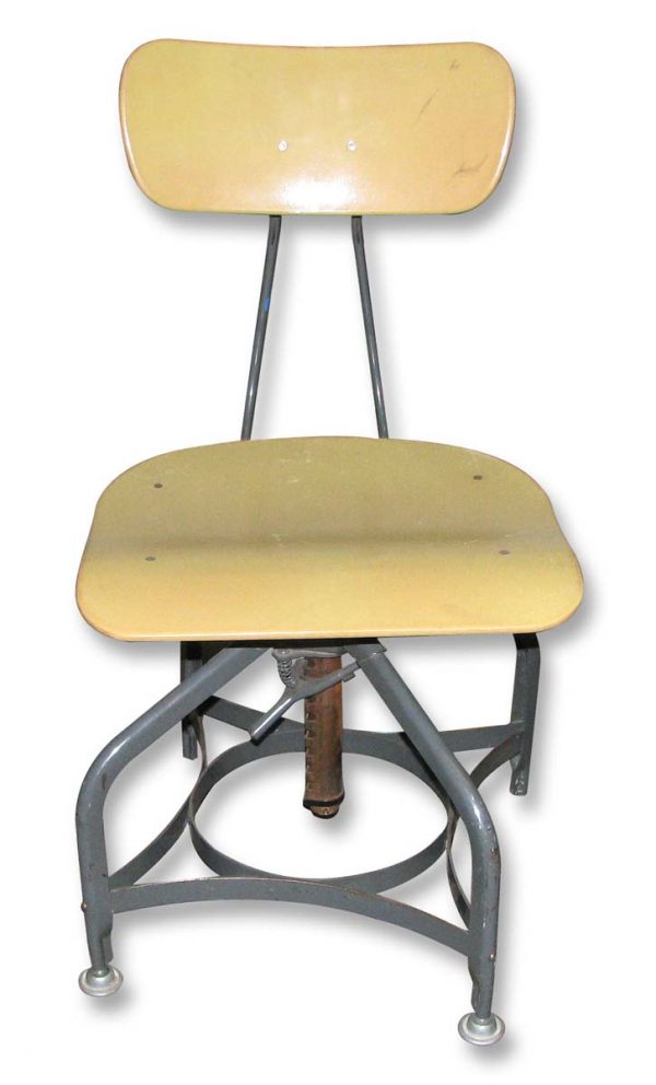 Seating - Mid Century Steel Toledo Stool with Adjustable Seat