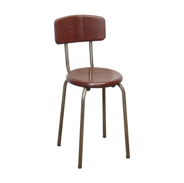 Seating - Vintage Mid Century Brown Bakelite Steel Kitchen Chair