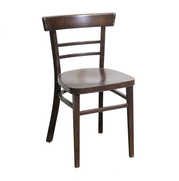 Seating - Vintage Traditional Dark Tone Wooden Bistro Chair