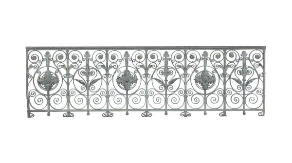 Balconies & Window Guards - 19th Century Bronze Transom Floral & Foliage Detail