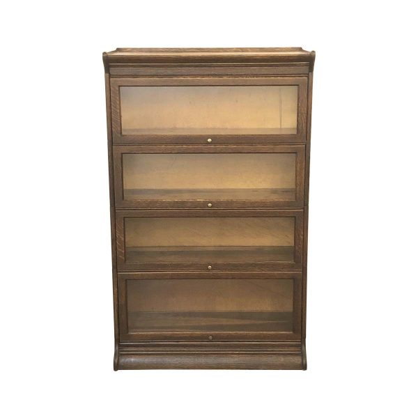 Bookcases - Antique Four Shelf Barrister Bookcase