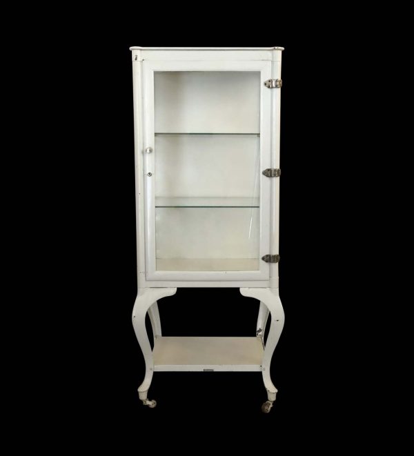 Cabinets - 1920s Steel Vintage White Medical Cabinet