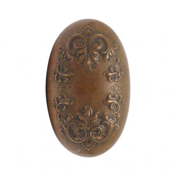 Door Knobs - Antique 1890s Bronze Single Corbin Vittoria Oval Door Knob
