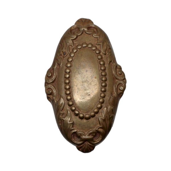 Door Knobs - Antique 1895 Corbin Bronze Oval Campania Entry Door Knob