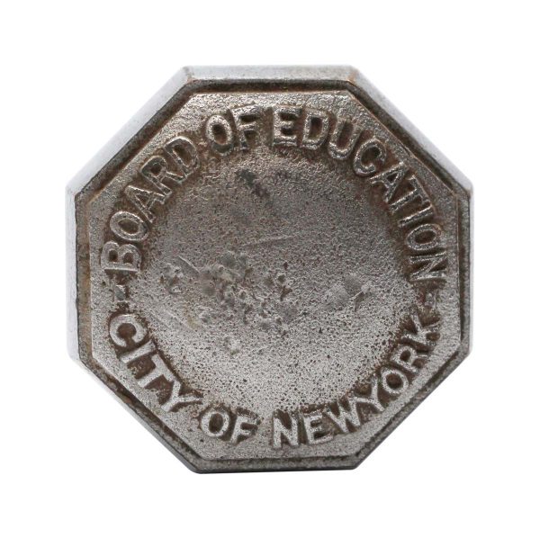 Door Knobs - Antique Nickel Over Bronze Board of Education City of New York Door Knob