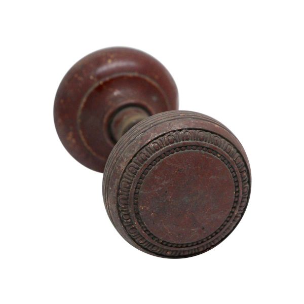Door Knobs - Pair of Bronze Concentric Entry Door Knobs