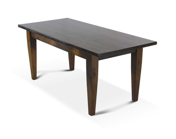 Farm Tables - Handmade 6 ft Pine Provincial Tapered Leg Dining Table
