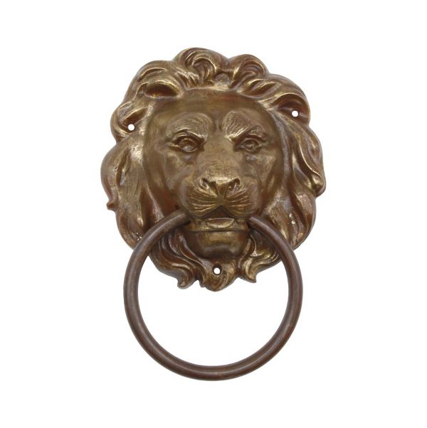 Knockers & Door Bells - Antique Bronze Lion Head Door Knocker